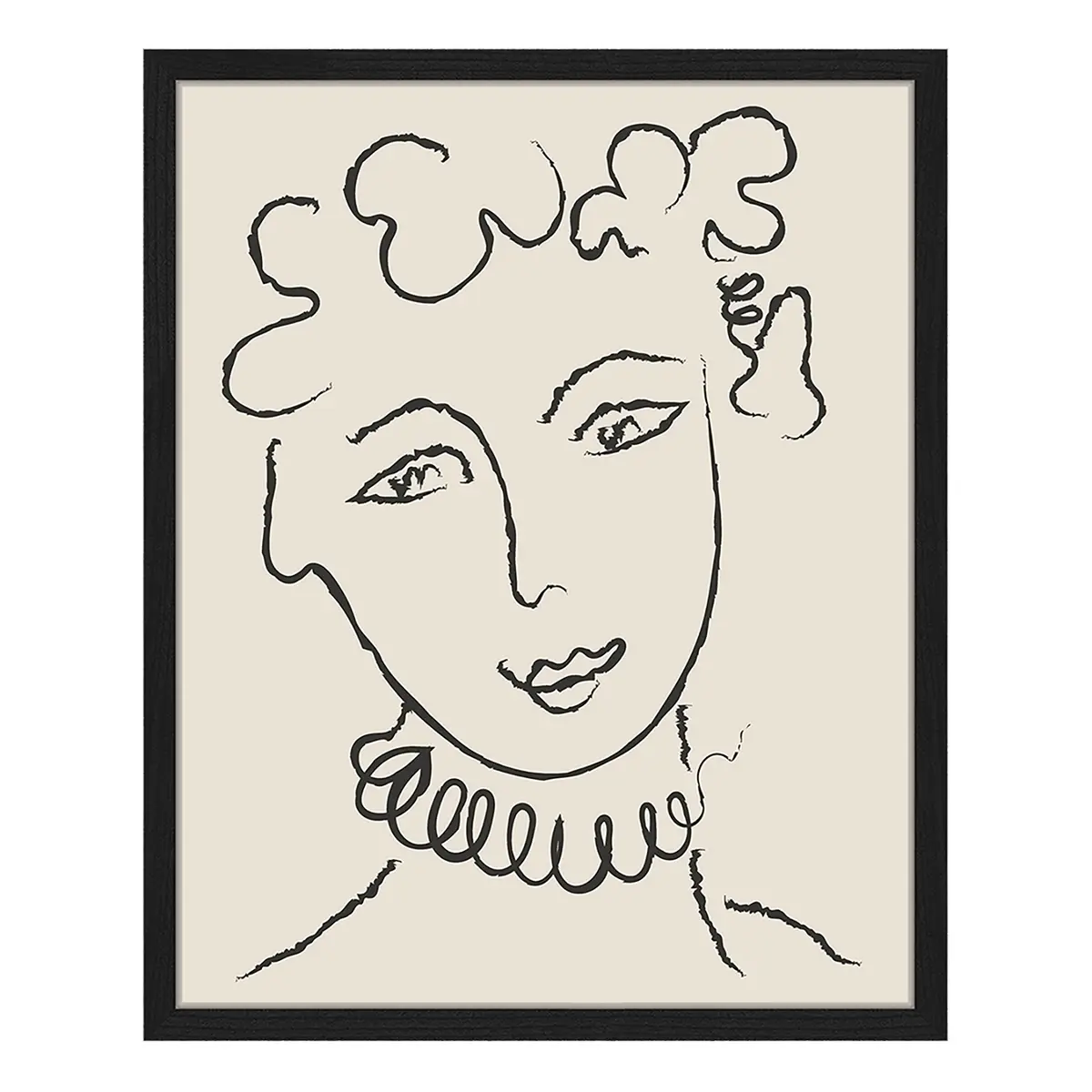 Bild Fancy Woman Portrait | Schwarz