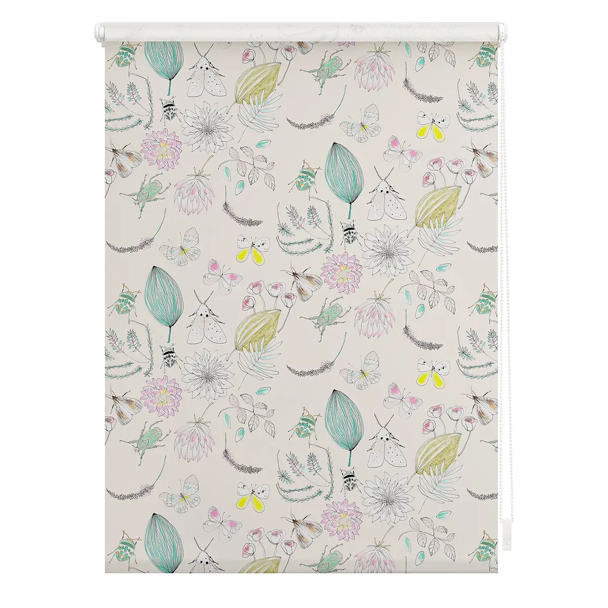 Klemmfix Rollo My Bohemian Garden | Mehrfarbig