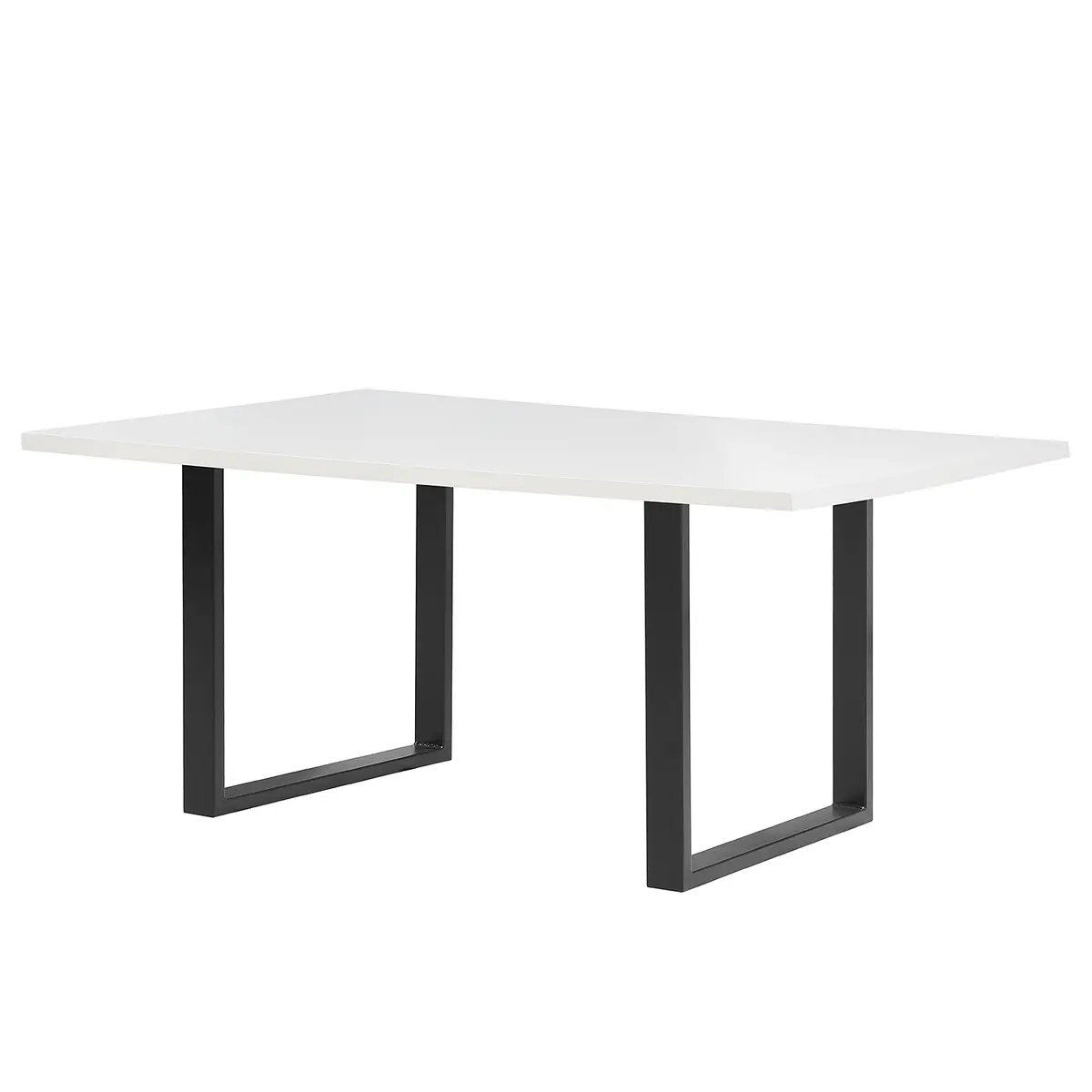 Esstisch Alton 180cm Weiß/Weiß Schwarz | Weiß