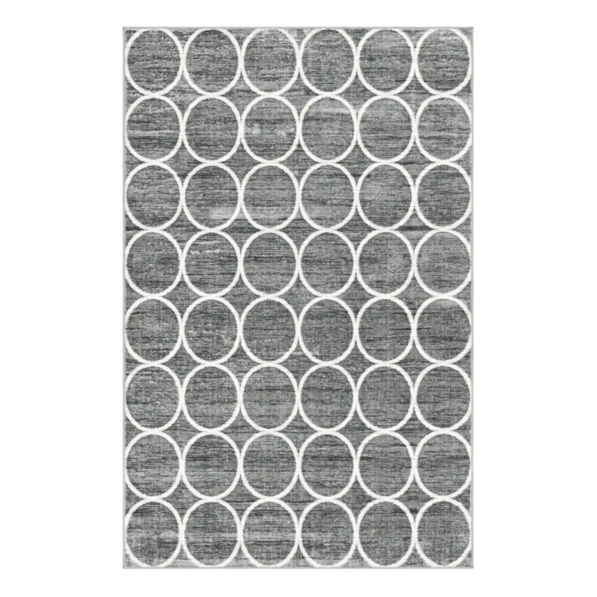 Kurzflorteppich Titan Trellis II Grau/Dunkelgrau 150 x 245cm