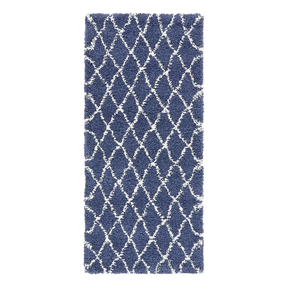 Läufer Temara Shag III 80 x 185cm Blau/Marineblau | Blau