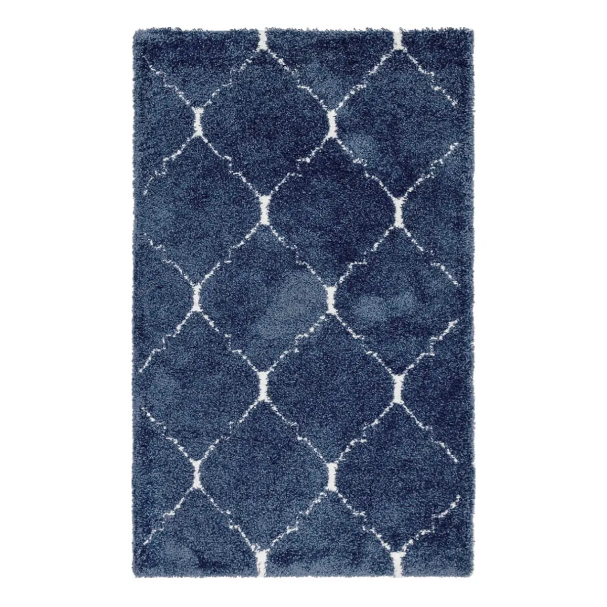 Kurzflorteppich Temara Shag IV Blau/Marineblau 150 x 245cm