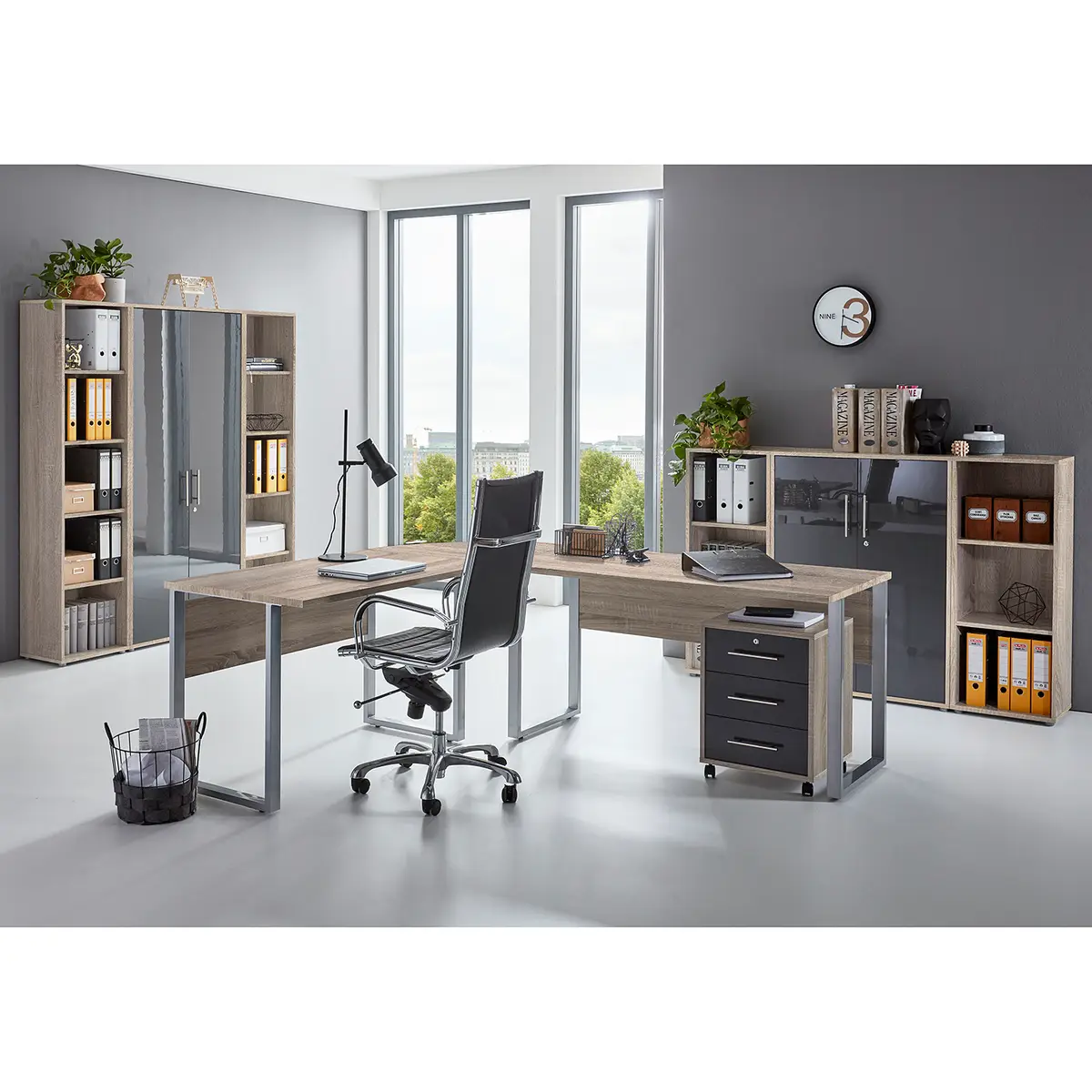 Büro-Set VIII 8-teilig | Braun