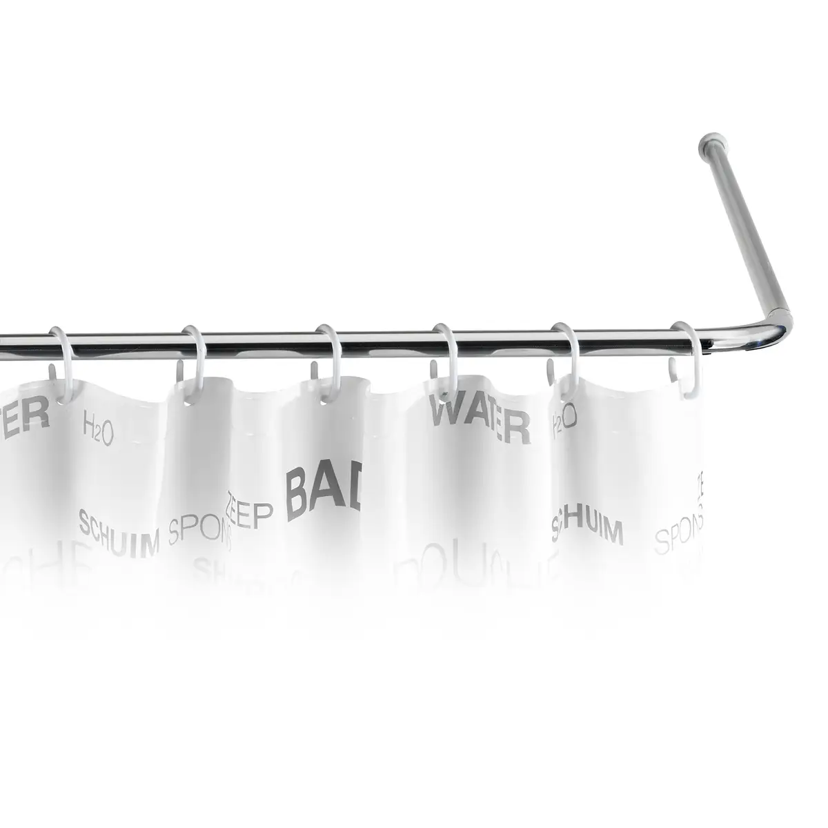 Winkelstange Universal 81cm Chrom | Silber