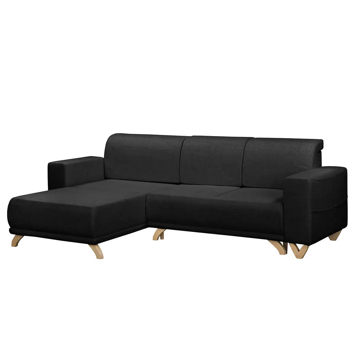 Ecksofa Coulter | Schwarz