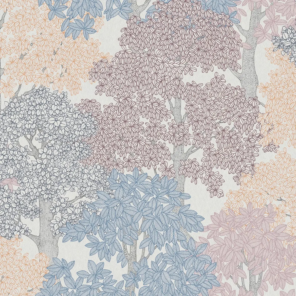 Vliestapete Wald II | Beige