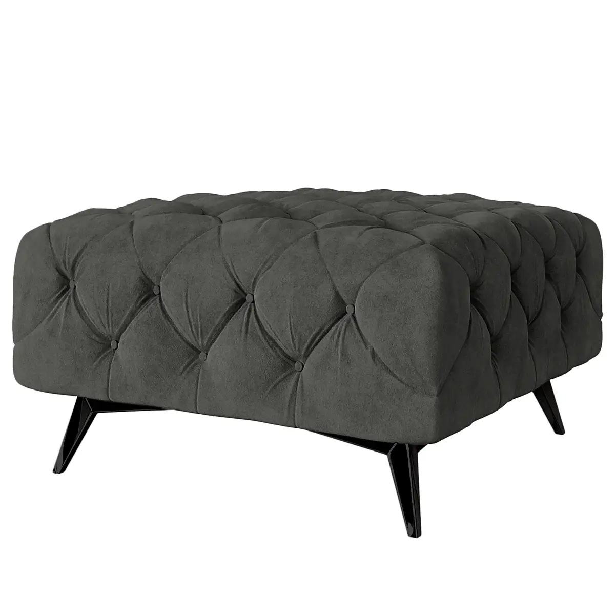 Polsterhocker Ravi | Grau