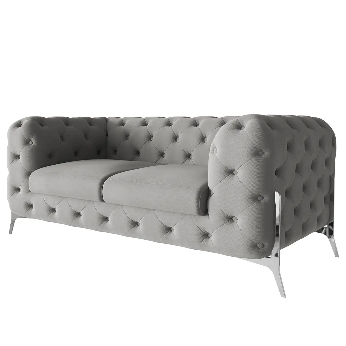 Sofa II 2-Sitzer Grau Microfaser Enza | Grau