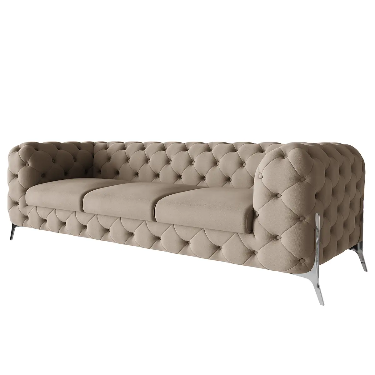 Sofa II 3-Sitzer Braun Microfaser Enza | Braun