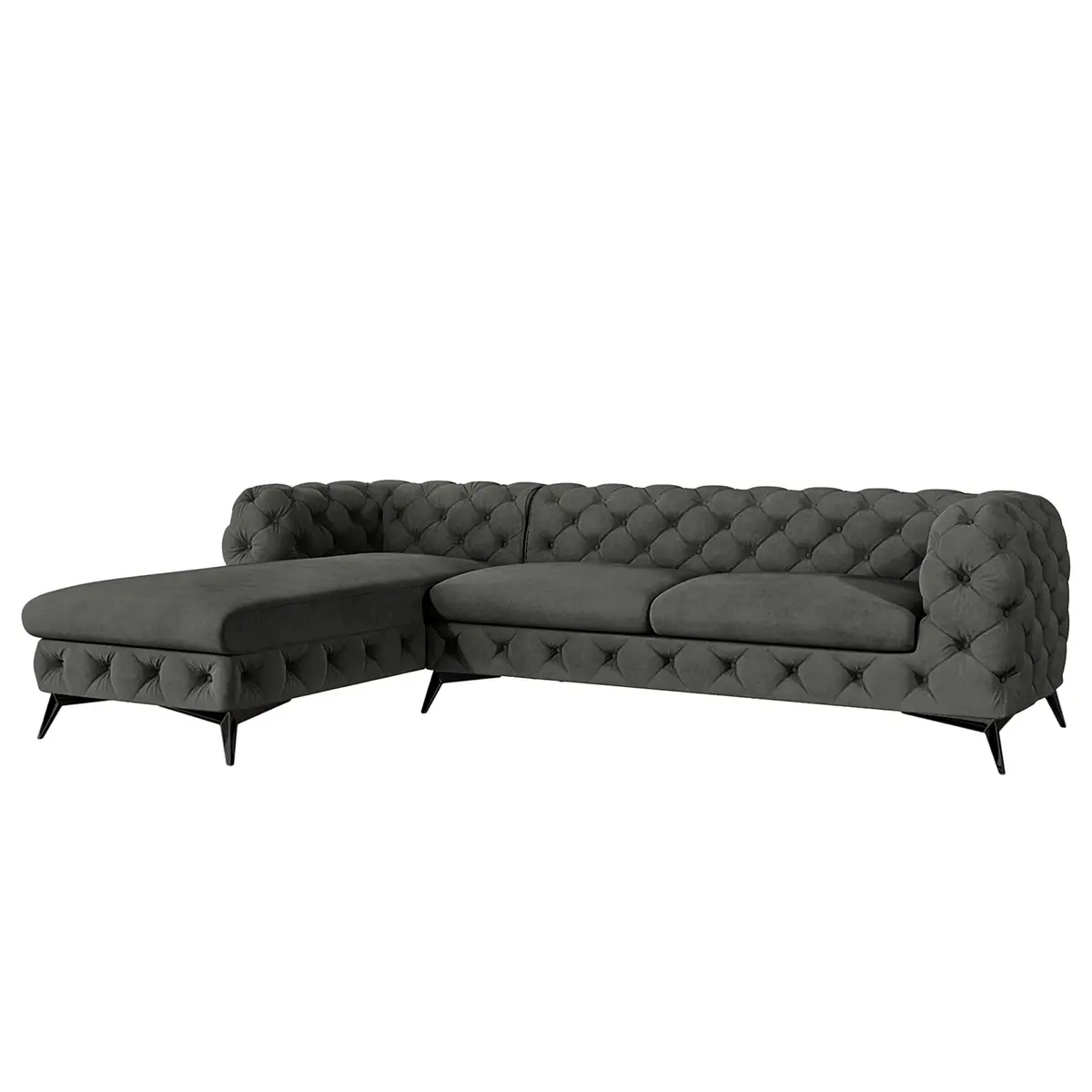 Ecksofa Ravi | Grau