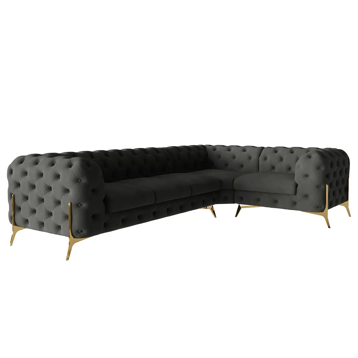 Ecksofa Ravi | Grau