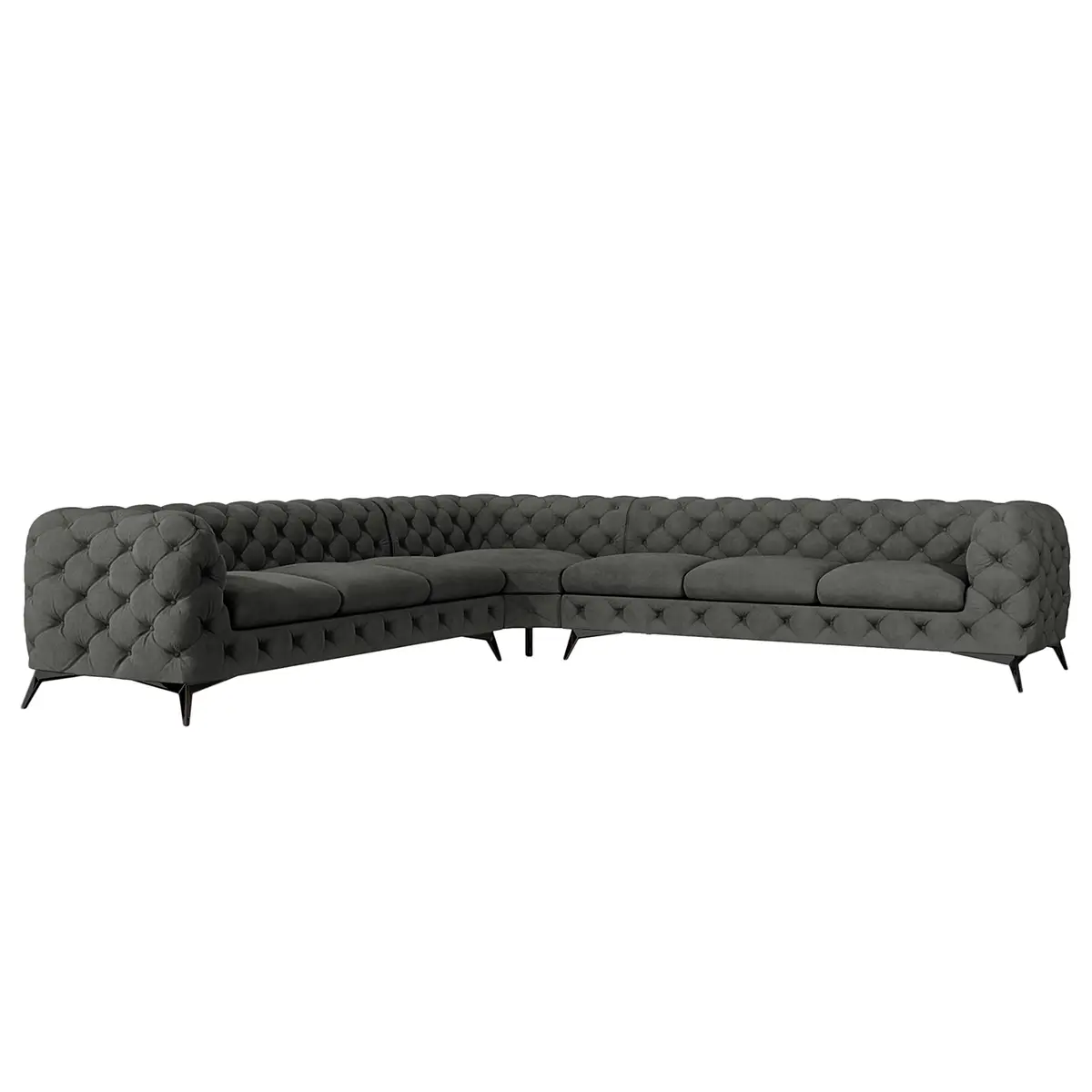 Ecksofa Ravi | Grau