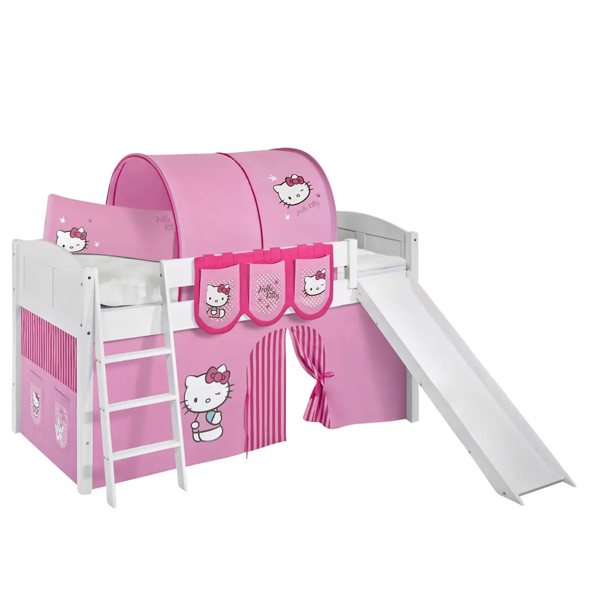 Hochbett Hello Kitty | Weiß