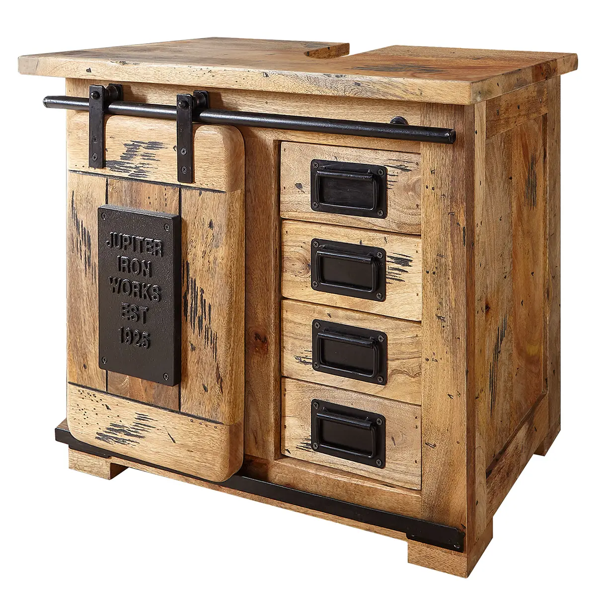Waschbeckenunterschrank I 70cm Braun/Braun | Braun