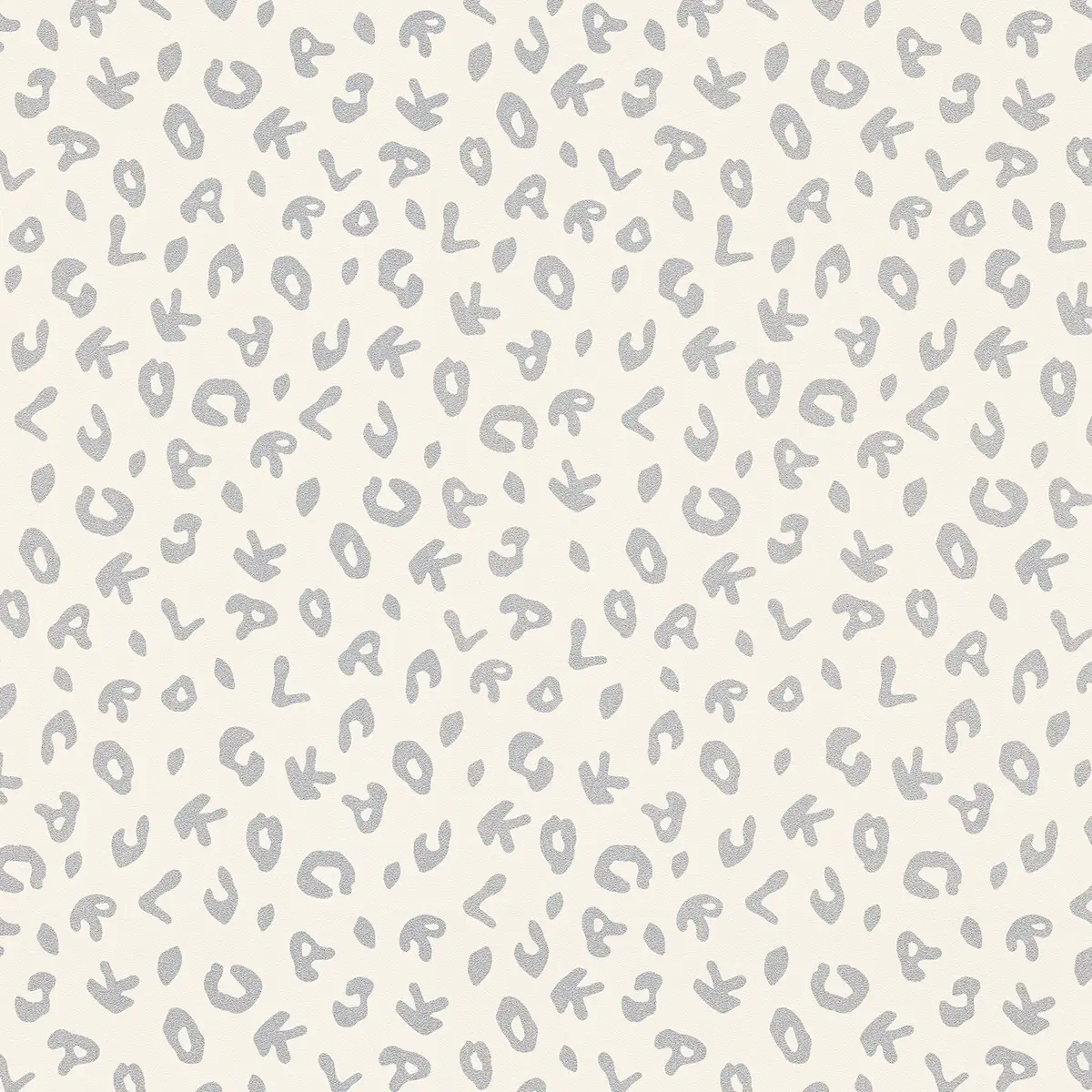 Vliestapete Leopard | Grau