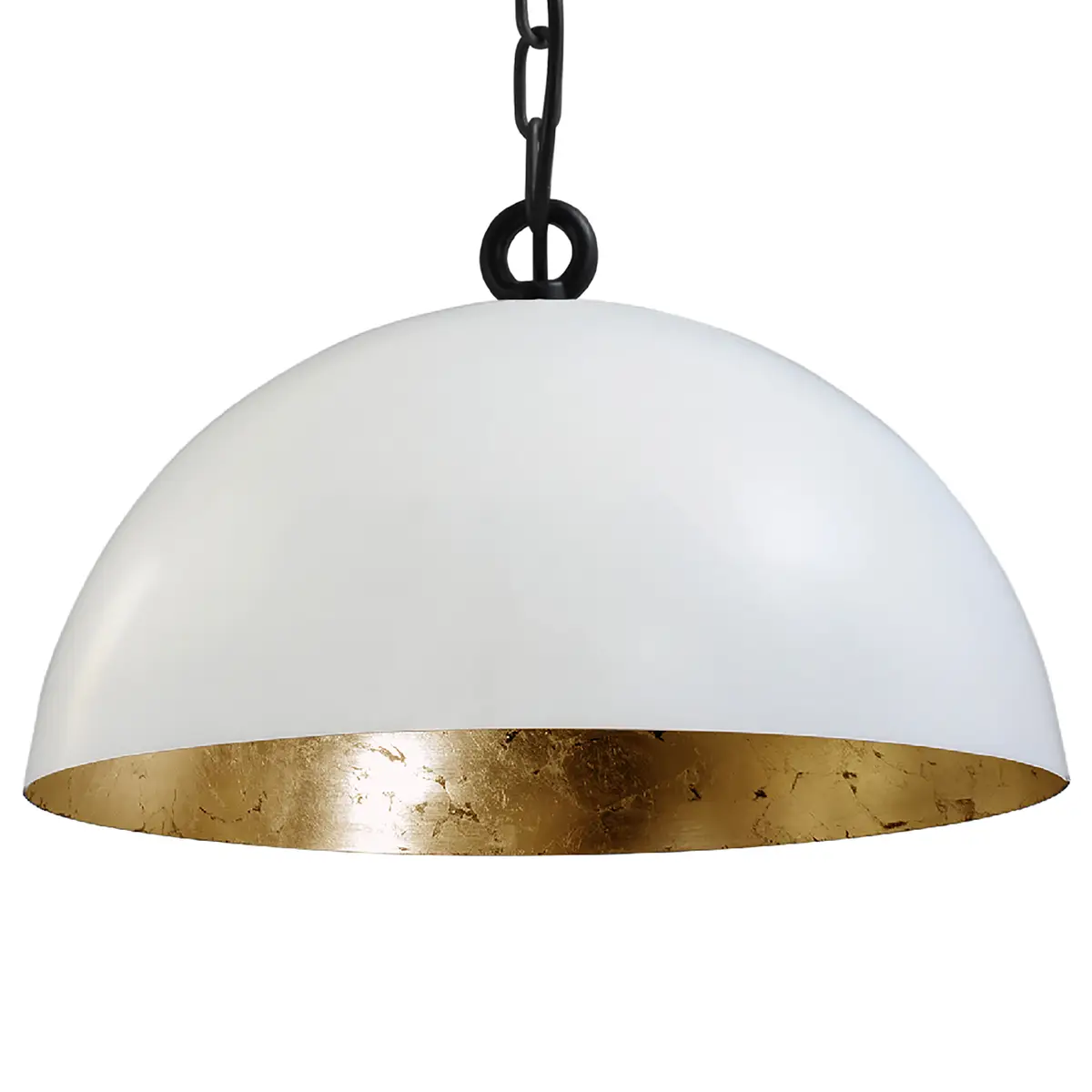 Pendelleuchte Larino I Ø 40cm Gold/Weiß | Mehrfarbig