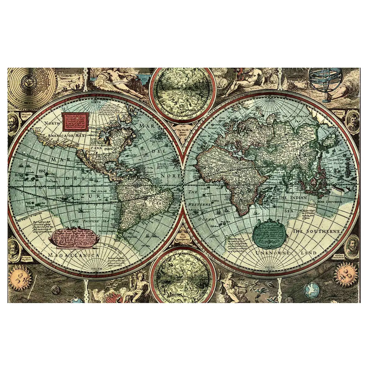 Vliestapete Die alte Welt | Beige