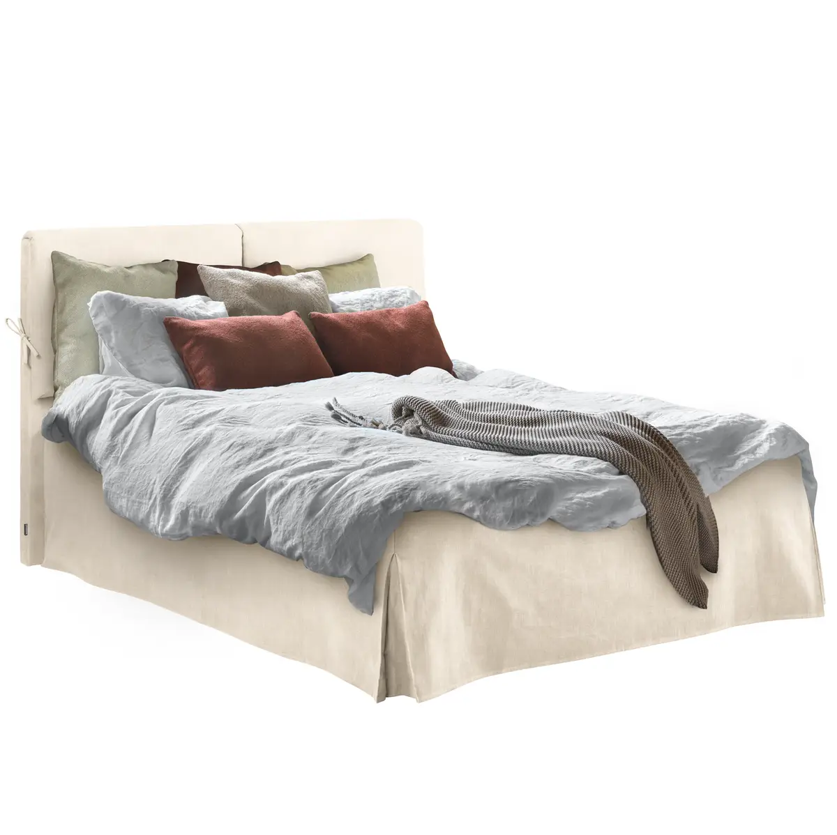 Polsterbett Nathan 140 x 200cm | Beige