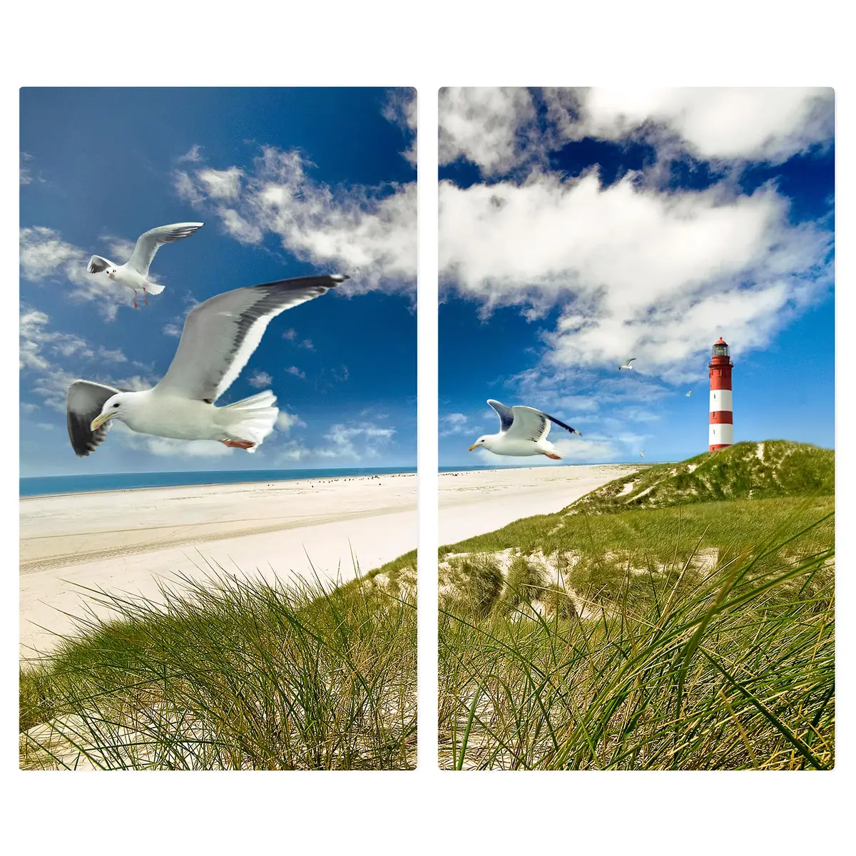 Herdabdeckplatte Dune Breeze | Blau