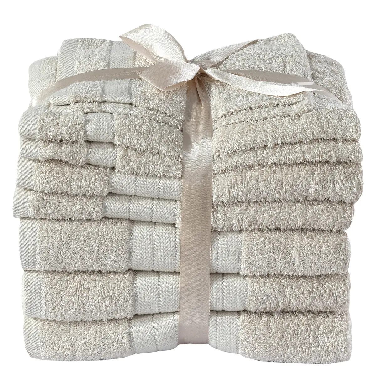 Handtuchset Brunswich 8-teilig Beige | Beige