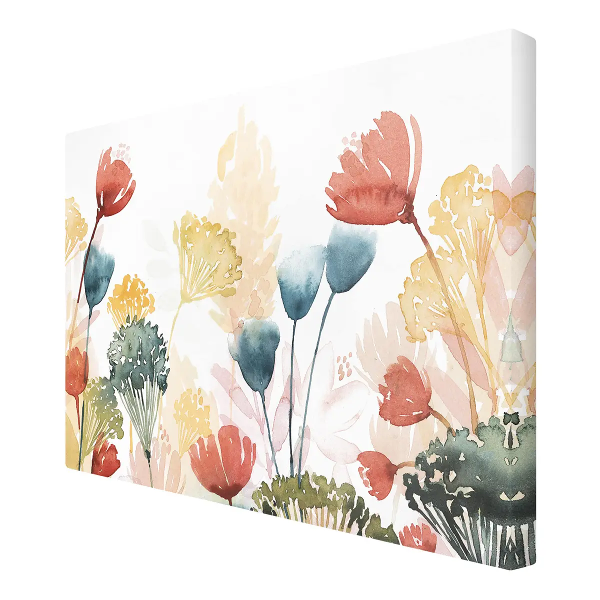 Leinwandbild Wildblumen im Sommer VII | Mehrfarbig