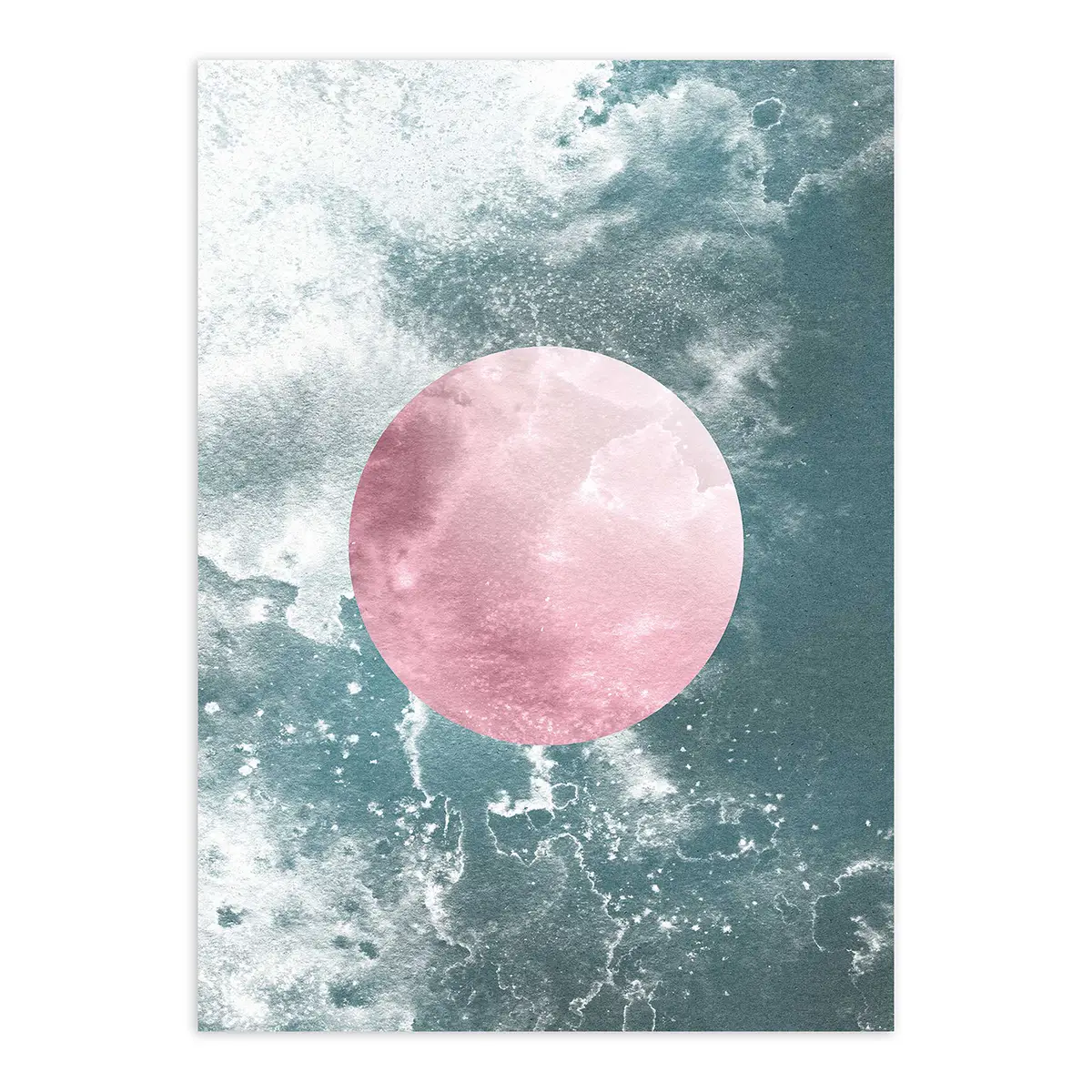 Wandbild Solum Aqua | Mehrfarbig