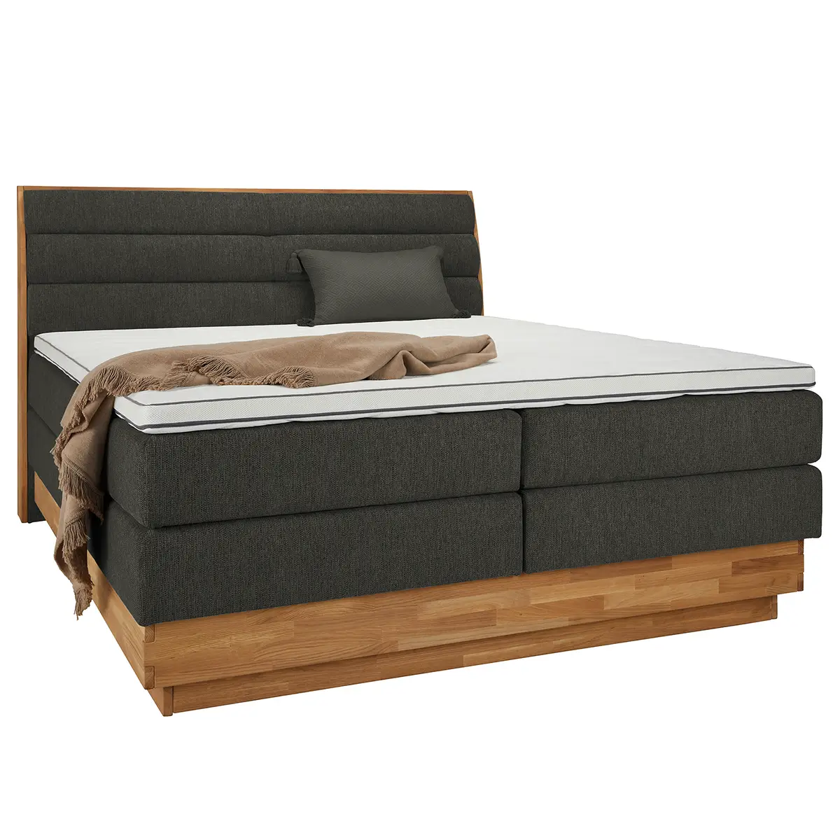Boxspringbett Merkur 180 x 200cm | Schwarz