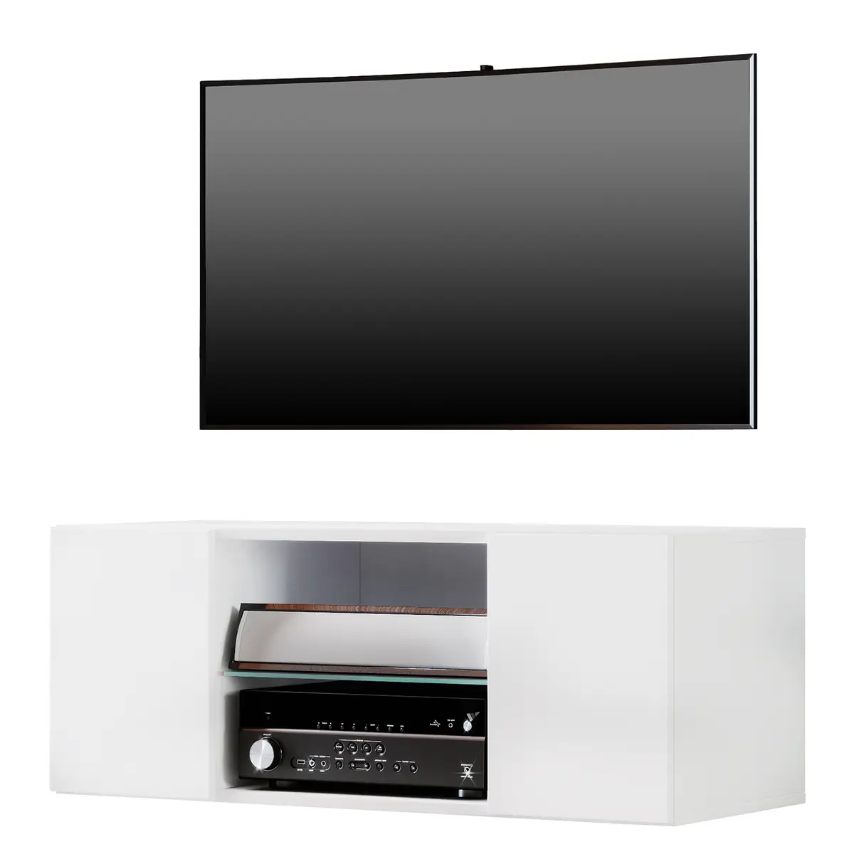 TV-Lowboard Jusa | Weiß