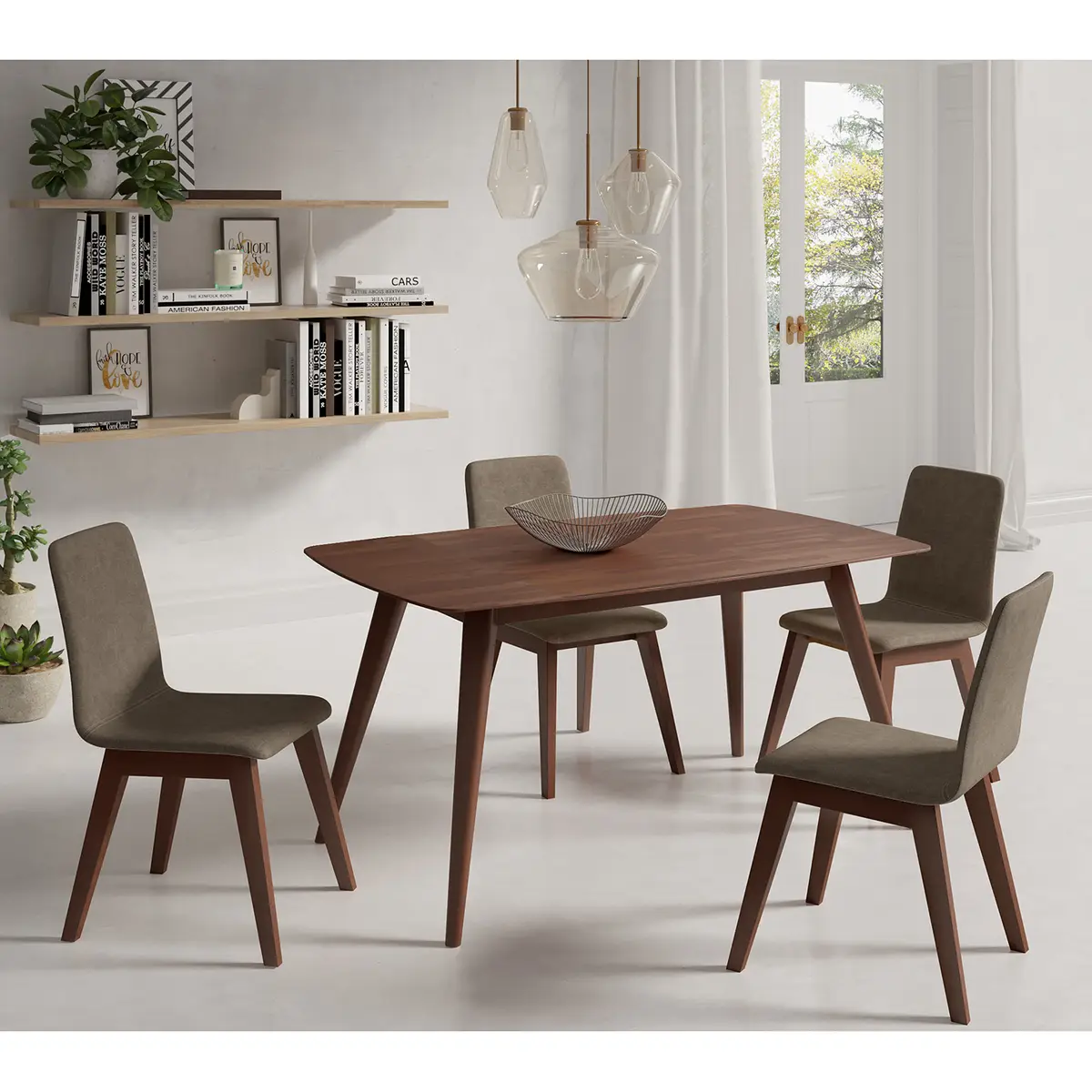 Essgruppe Nami 5-teilig | Braun