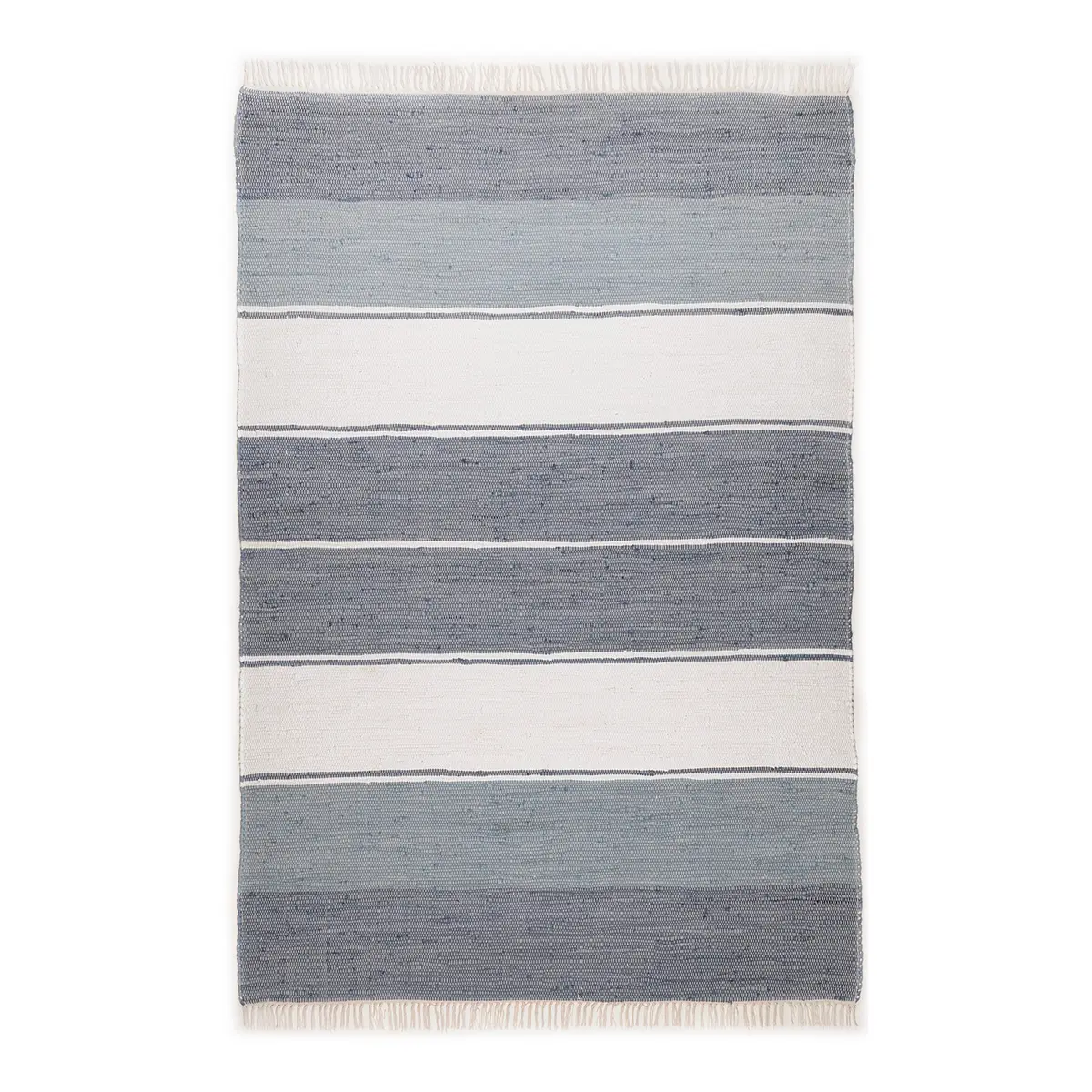Baumwollteppich Happy Design Grau/Anthrazit 160 x 230cm | Grau