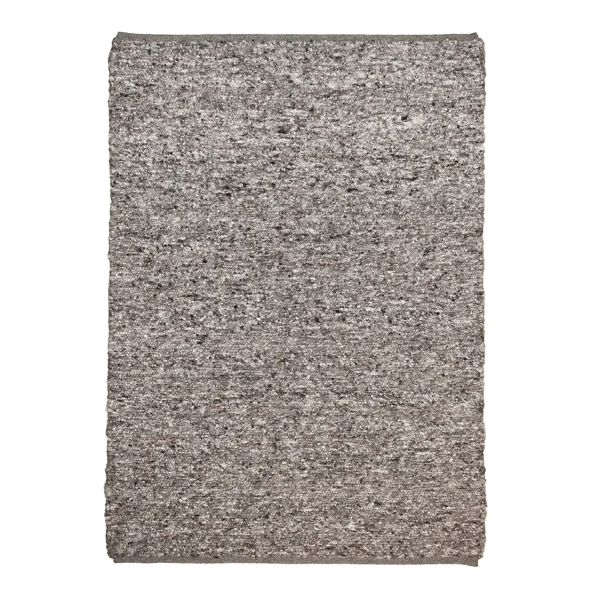 Wollteppich Berberina Super Grau/Grau 70 x 130cm Wolle | Grau