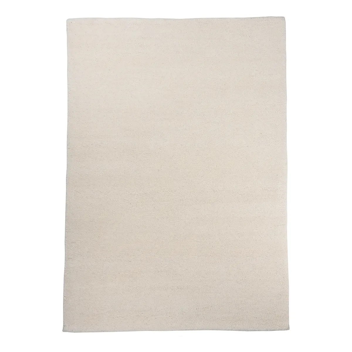 Wollteppich Maloronga Uni Weiß/Weiß 170 x 240cm | Weiß
