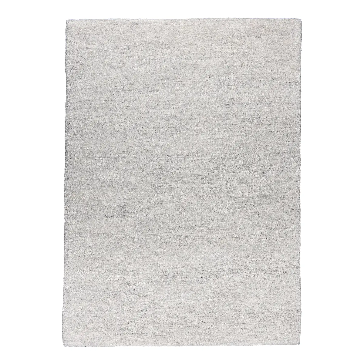 Wollteppich Maloronga Uni Grau/Sandgrau 90 x 160cm Wolle | Grau