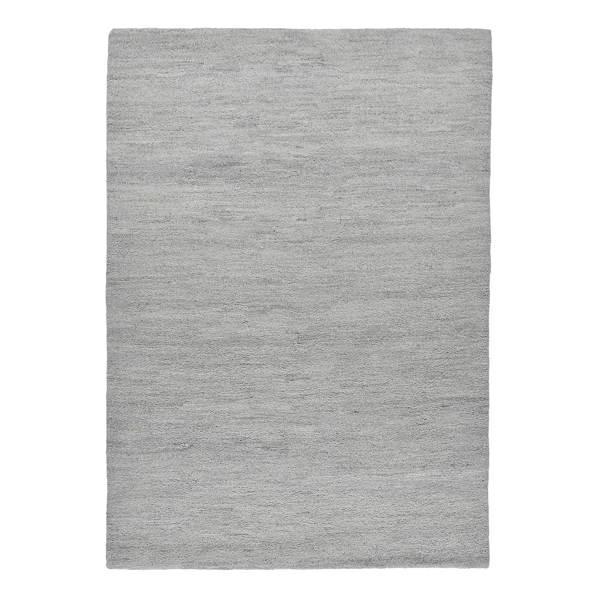 Wollteppich Taza Royal Uni Grau/Sandgrau 170 x 240cm | Grau