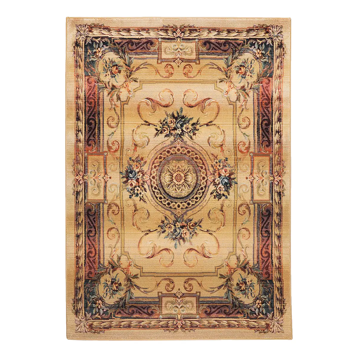 Kurzflorteppich Gabiro 856 Beige/Beige 160 x 160cm | Beige