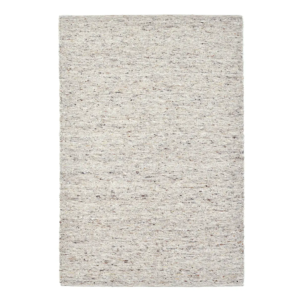 Wollteppich Alm-Glück Grau/Sand 70 x 130cm Wolle | Grau