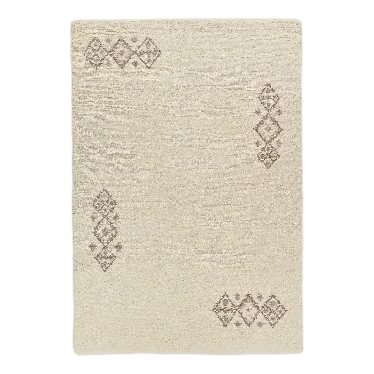 Wollteppich Taza Royal III Weiß 170 x 240cm Wolle | Weiß