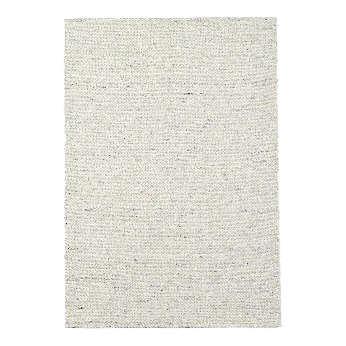 Wollteppich Alm-Glück Weiß/Weiß 120 x 180cm Wolle | Weiß
