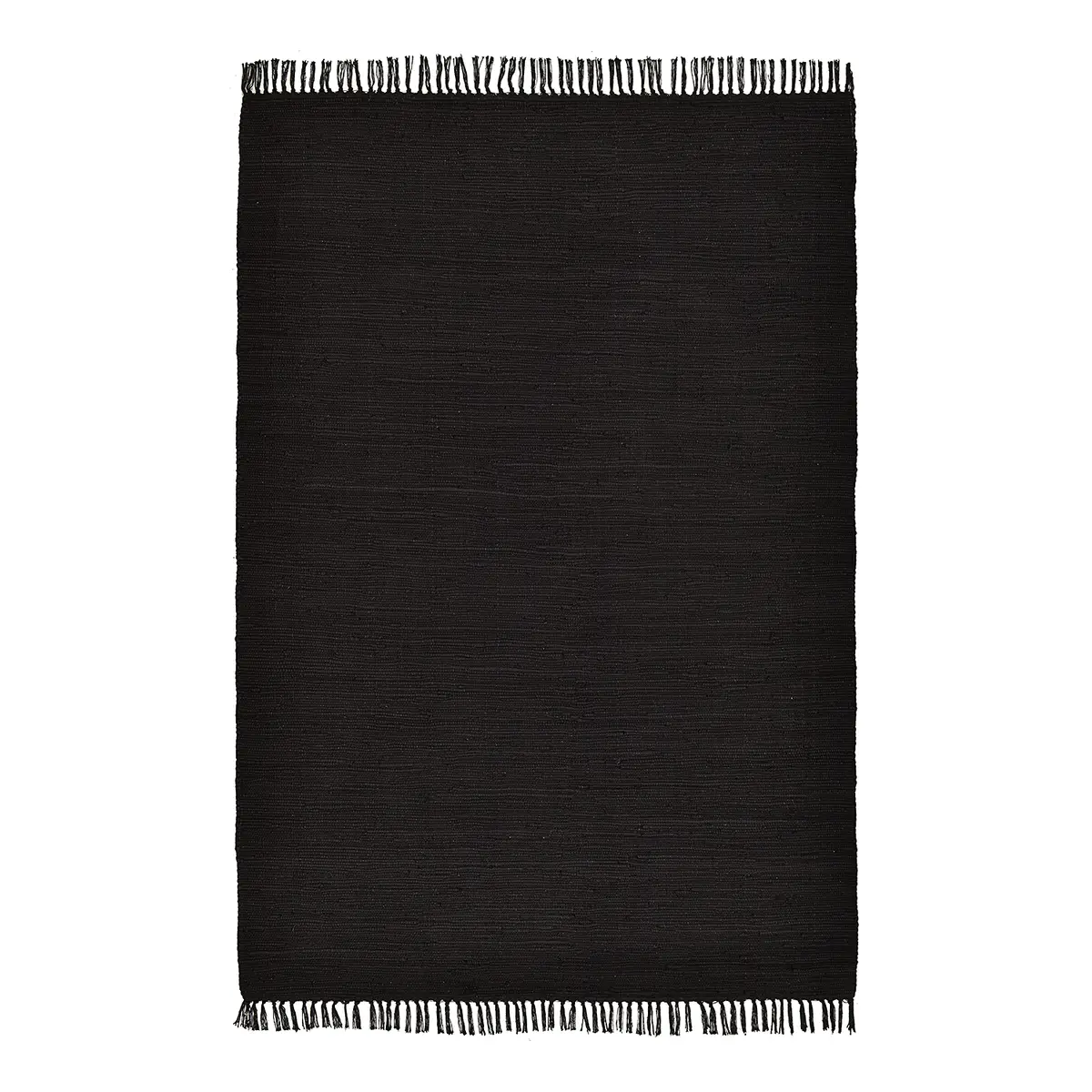 Teppich Happy Cotton Schwarz/Schwarz 160 x 230cm | Schwarz