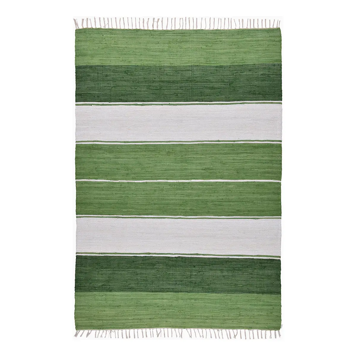 Baumwollteppich Happy Design Grün/Grün 120 x 180cm | Grün