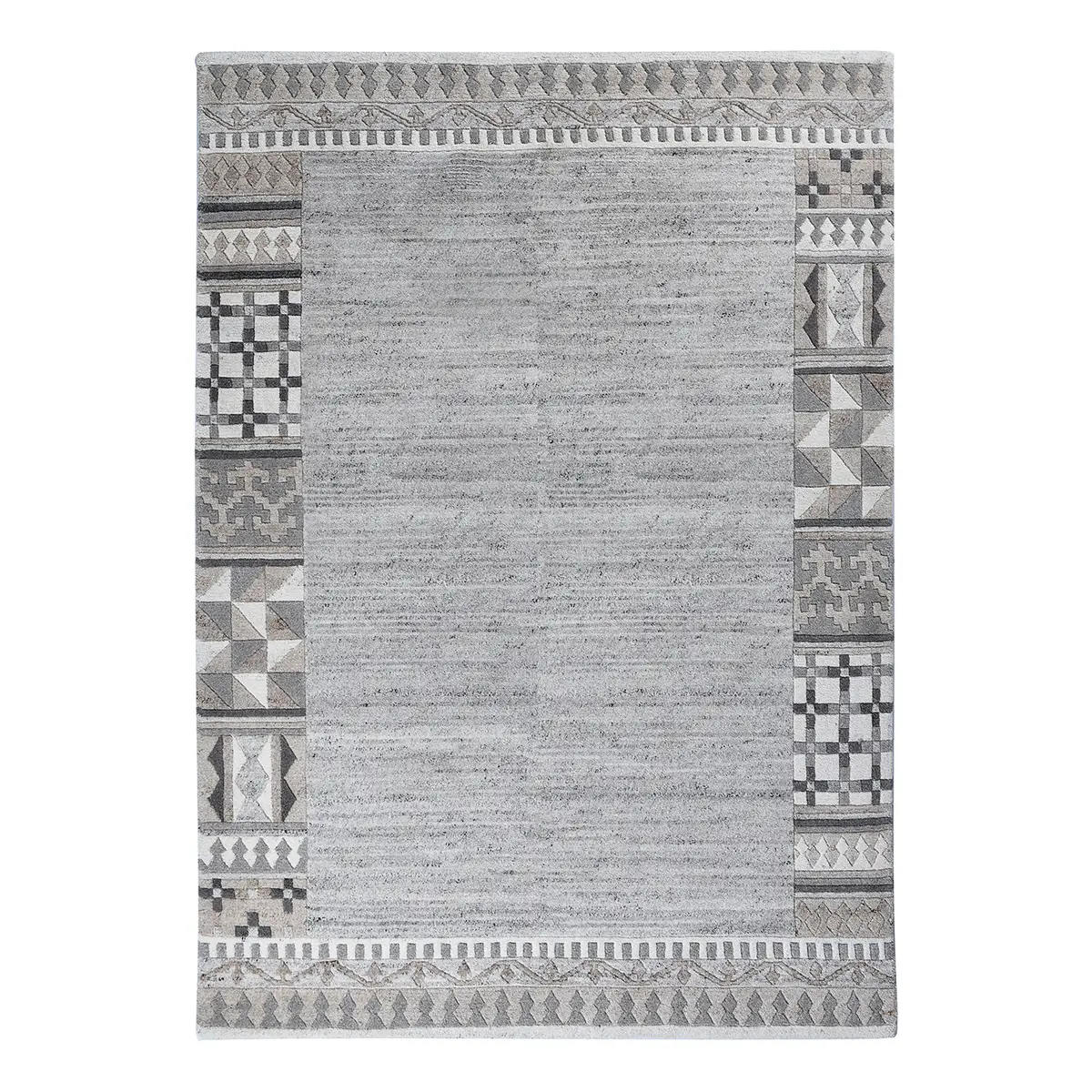 Wollteppich Royal Natur 6030 Grau/Grau 60 x 90cm | Grau