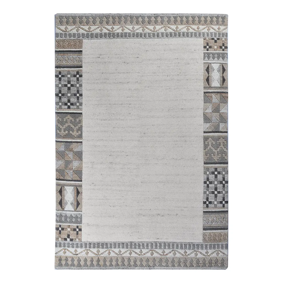 Wollteppich Royal Natur 6030 Beige/Beige 170 x 240cm Wolle