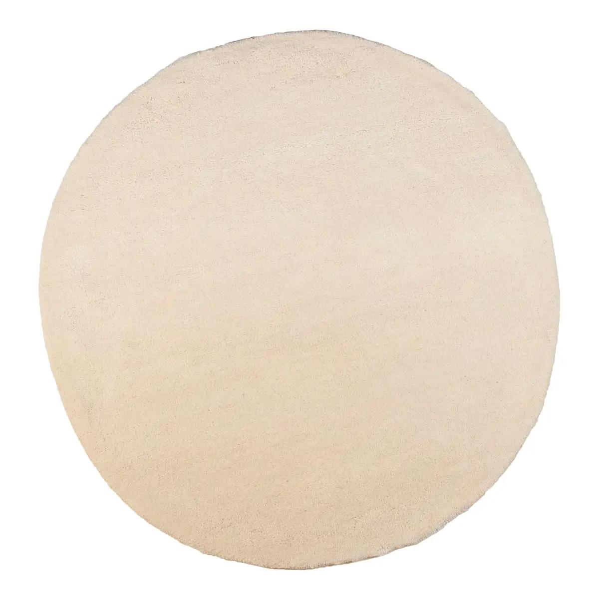 Wollteppich Maloronga Uni Rund Weiß Ø 150cm | Weiß
