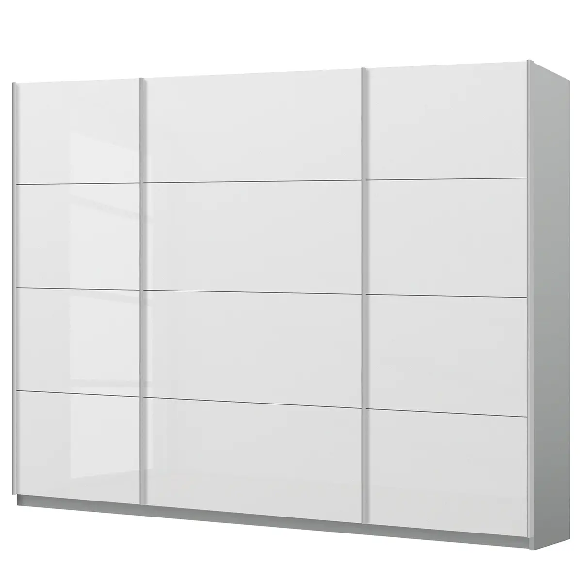 Schwebetürenschrank pure gloss | Weiß