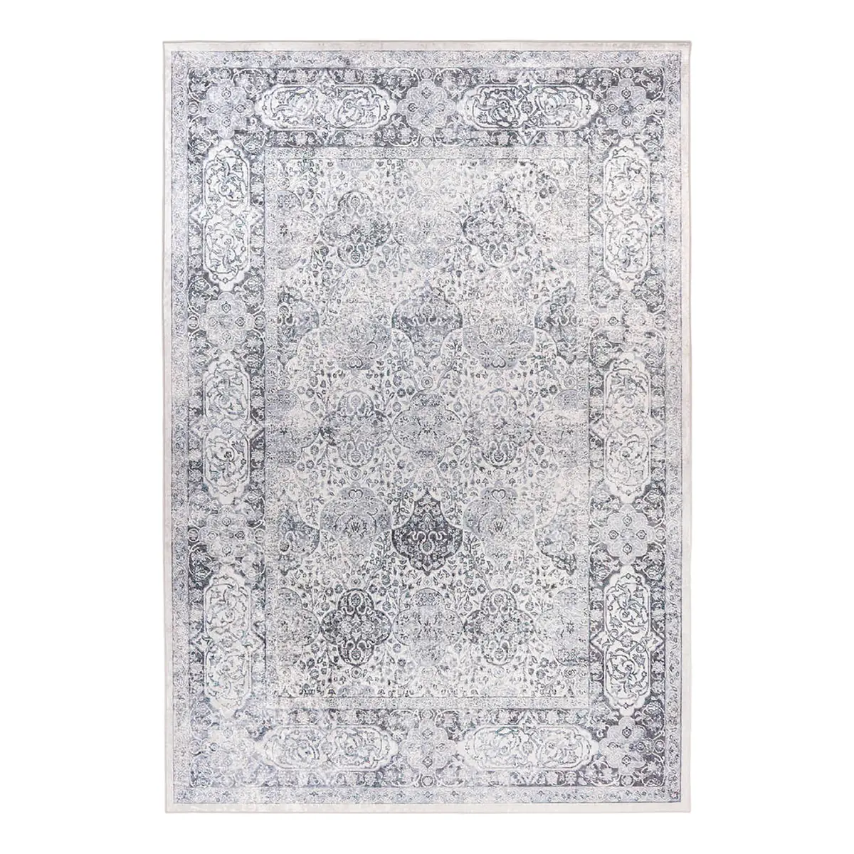 Kurzflorteppich Rhodin 1025 Grau 160 x 230cm | Grau