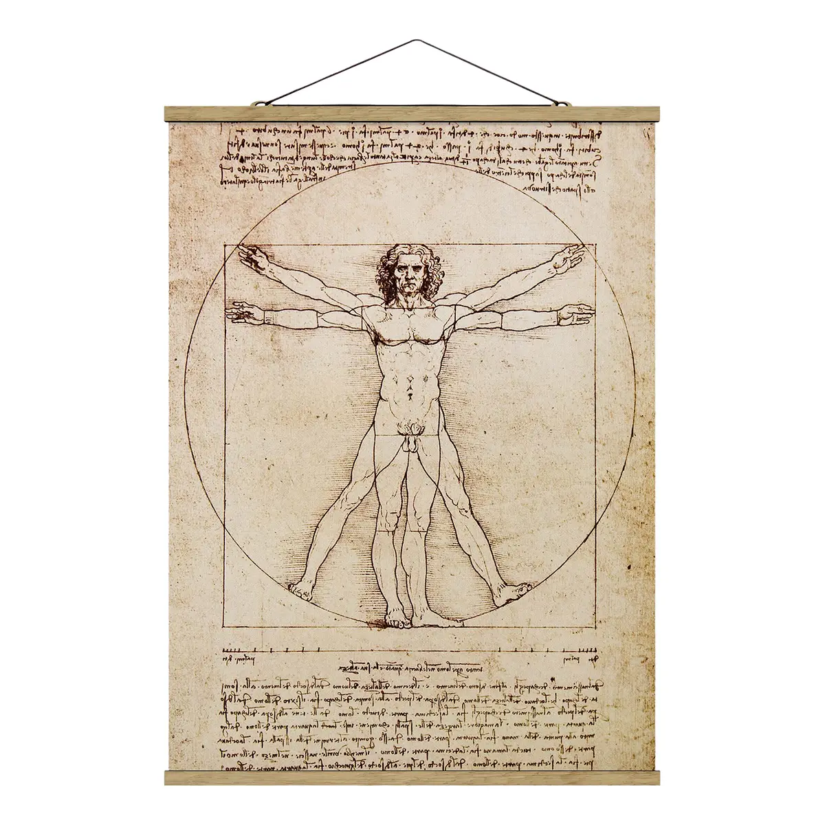 Stoffbild Da Vinci Webstoff Braun | Braun