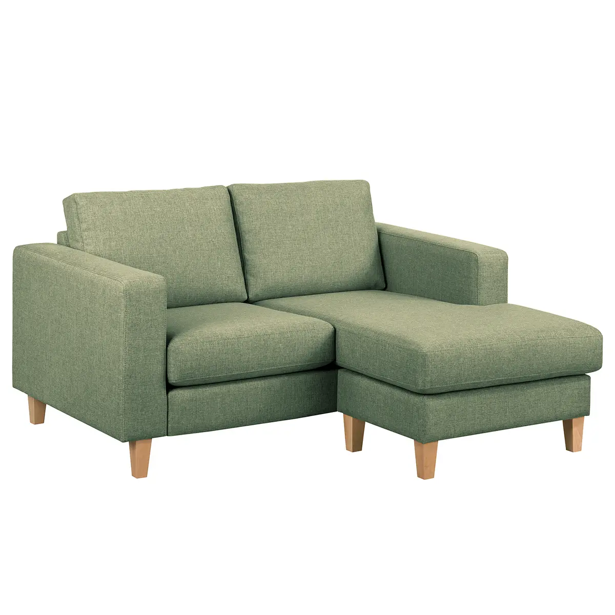 Ecksofa 1-Sitzer mit Longchair Lark | Grün