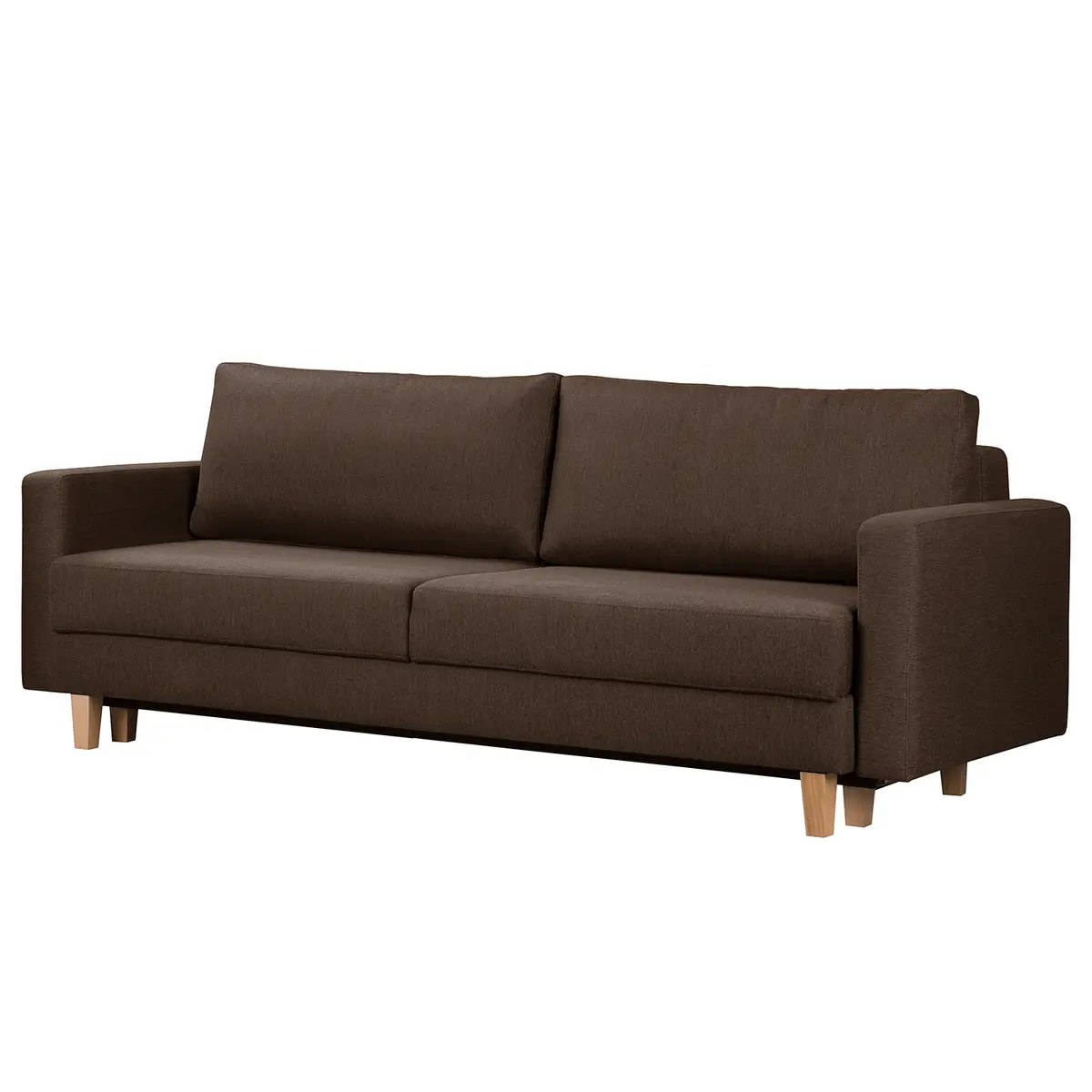 3-Sitzer Sofa Braun Webstoff Inas | Braun