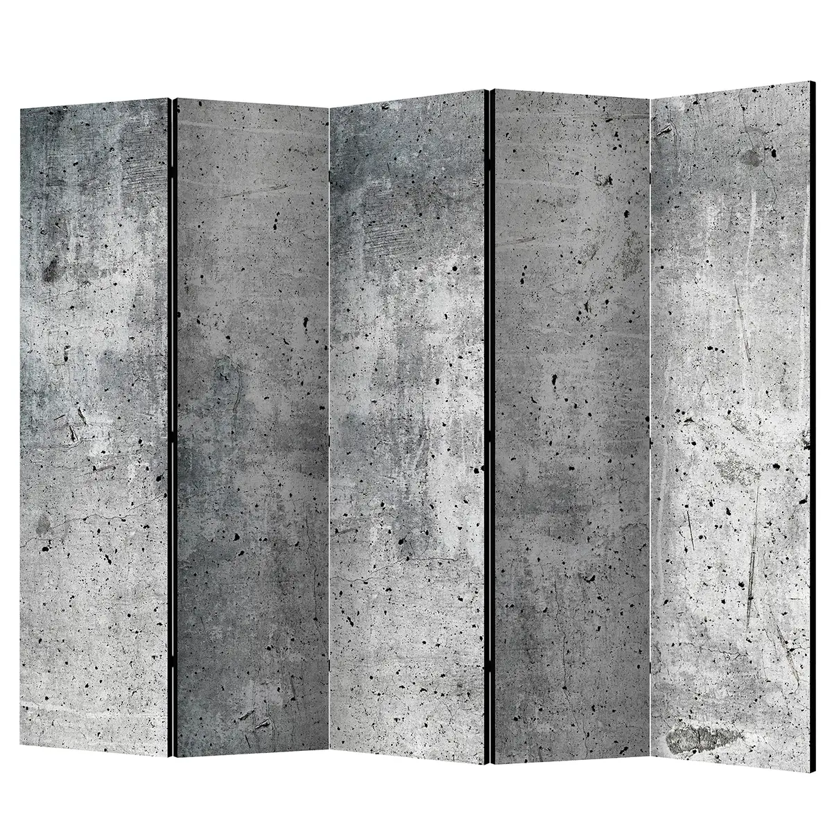 Paravent Fresh Concrete Fleece Grau | Grau