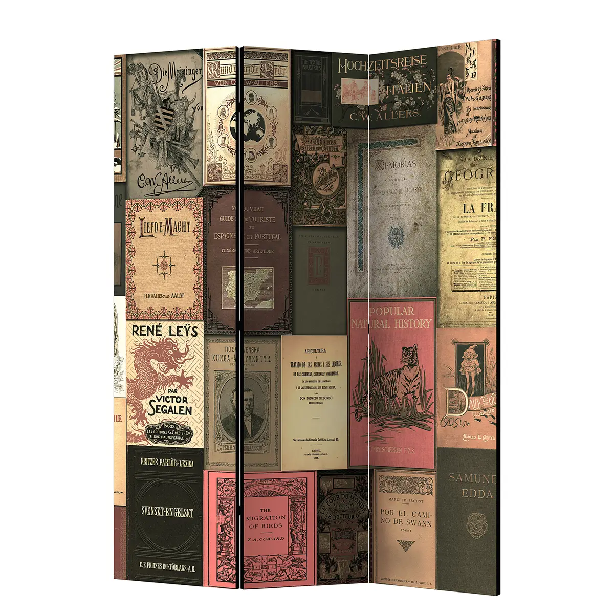Paravent Books of Paradise | Mehrfarbig